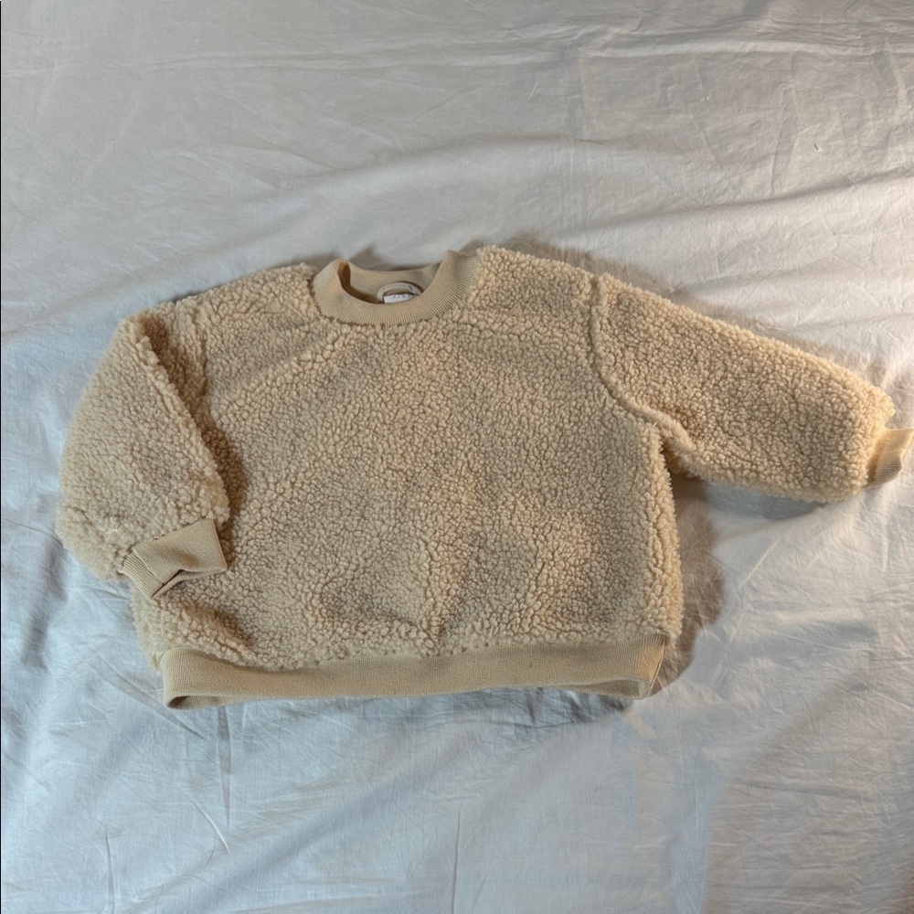 Cozy Cream Teddy Fleece Sweater